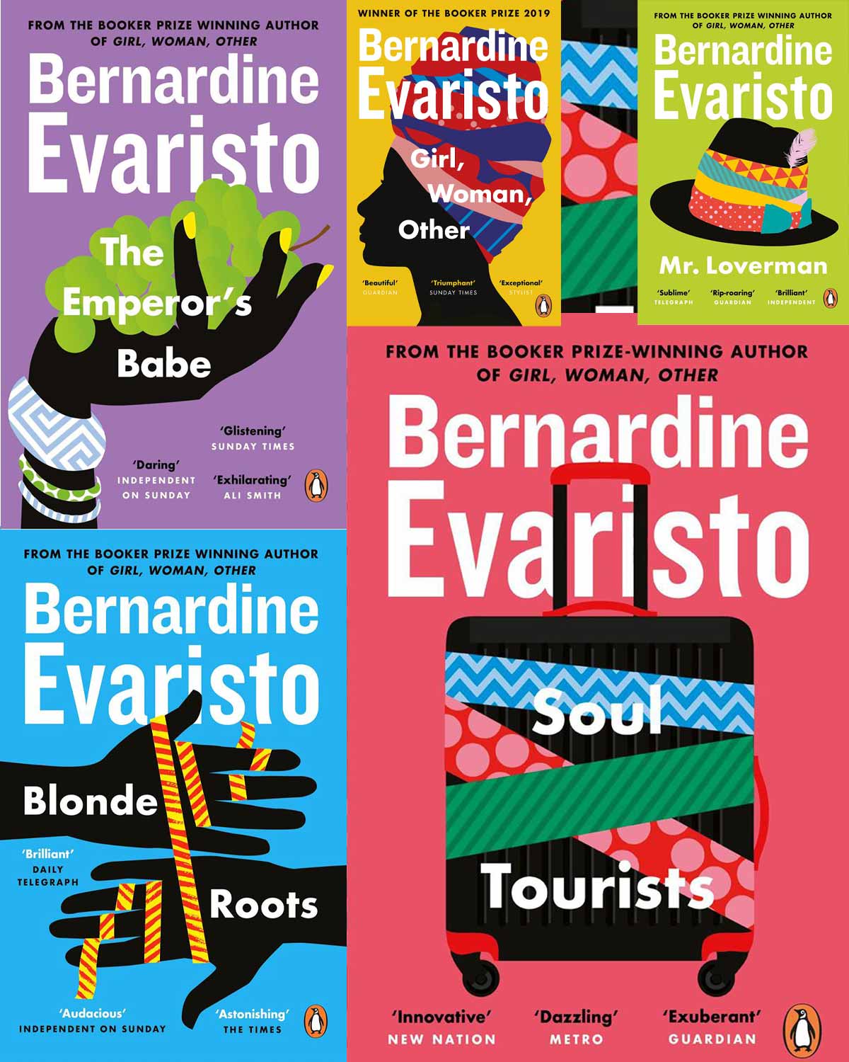 Books by Bernadine Evaristo, designed by Karan Singh Best Book Covers of 2020 so far